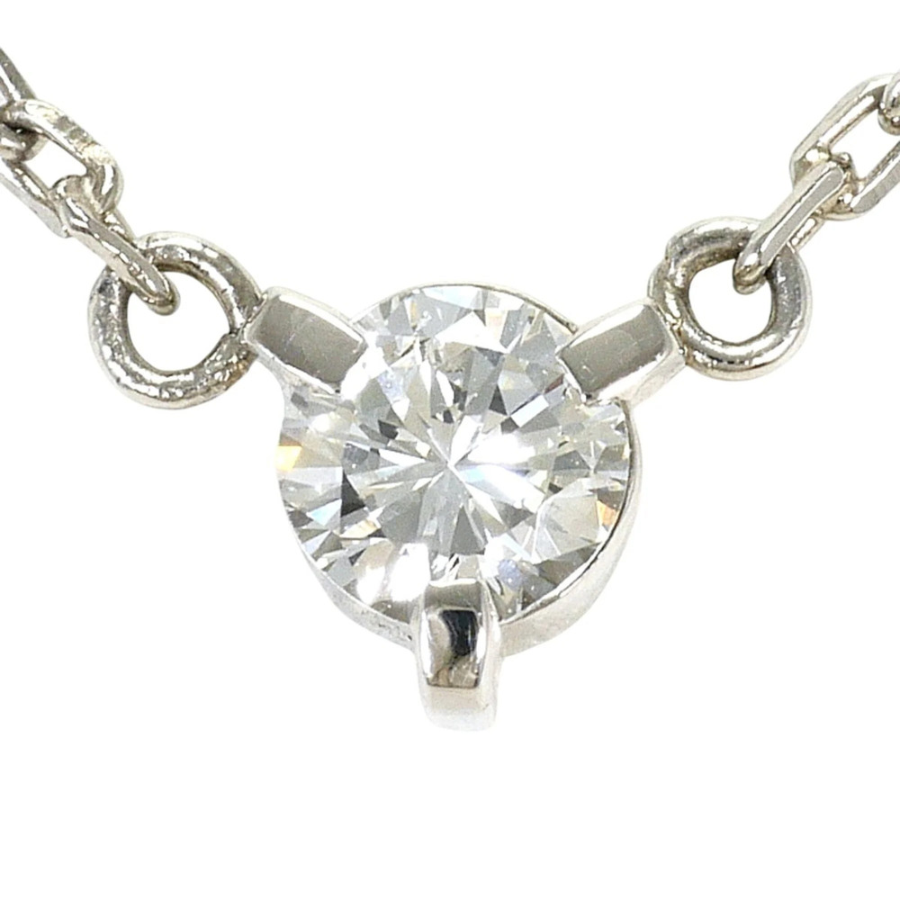 PT850 Platinum Necklace with 0.24ct Diamond (SI1 clarity), Certificate of Aut...